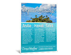 500 Flyers printed single sided - 8.5x11, 100lb