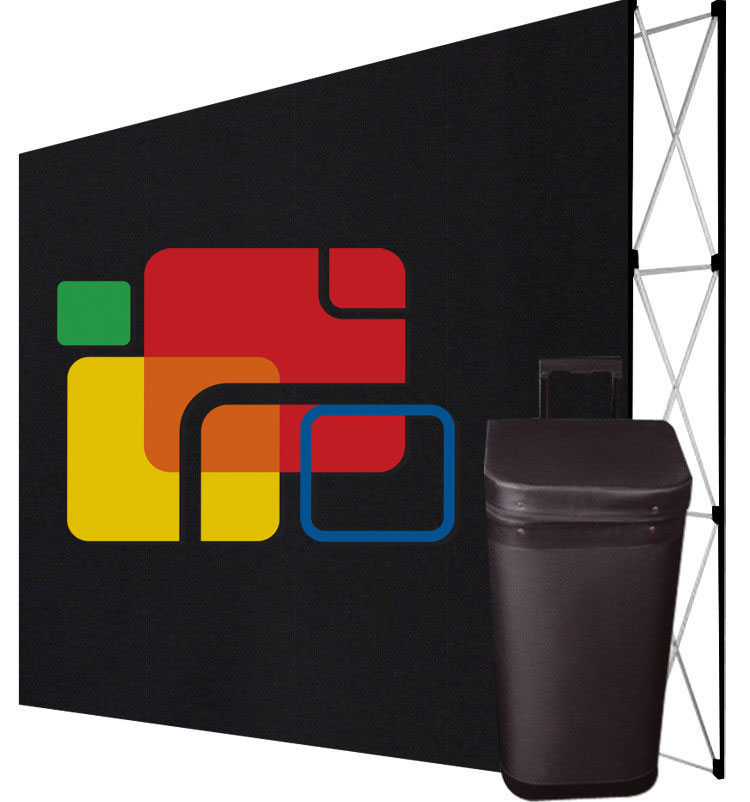 10' Custom Printed Tension Fabric Banner Backdrop for Trade Show
